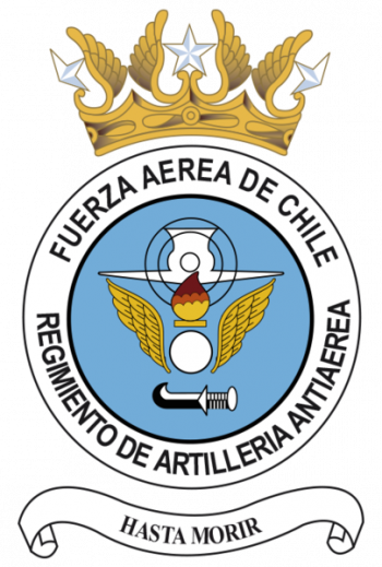 Coat of arms (crest) of the Anti Aircraft Artillery Regiment, Air Force of Chile