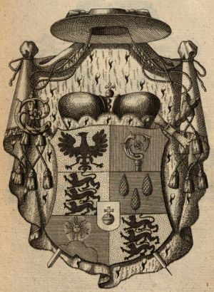 Arms (crest) of Franz Karl Eusebius von Waldburg-Friedberg und Trauchburg