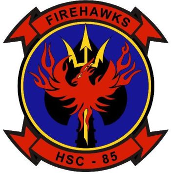 Coat of arms (crest) of the HSC-85 Firehawks, US Navy