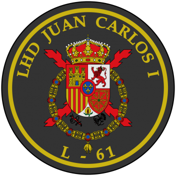 Coat of arms (crest) of the Landing Helicopter Dock Juan Carlos I, Spanish Navy