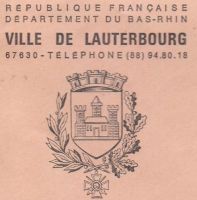 Blason de Lauterbourg/Arms (crest) of Lauterbourg