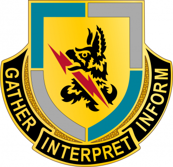 Coat of arms (crest) of 134th Military Intelligence Battalion, US Army
