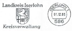 Wappen von Landkreis Iserlohn/Arms (crest) of the Iserlohn district