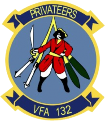 Coat of arms (crest) of the VFA-132 Privateers, US Navy