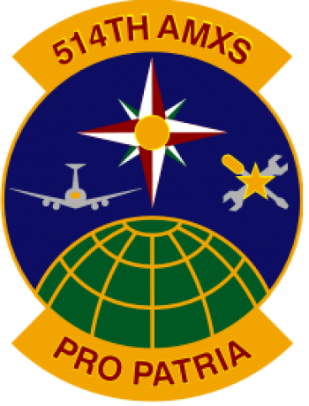 Coat of arms (crest) of the 514th Aircraft Maintenance Squadron, US Air Force