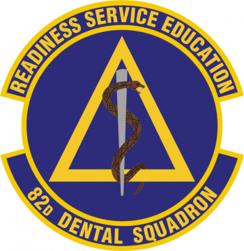 Coat of arms (crest) of the 82nd Dental Squadron, US Air Force