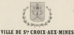 Blason de Sainte-Croix-aux-Mines/Arms (crest) of Sainte-Croix-aux-Mines