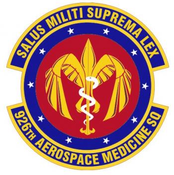 Coat of arms (crest) of the 926th Aerospace Medicine Squadron, US Air Force