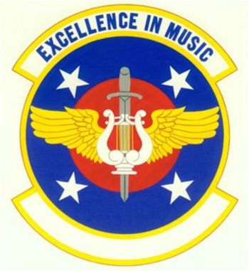 Coat of arms (crest) of the USAF Heritage of America Band, US Air Force