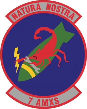 Coat of arms (crest) of the 7th Aircraft Maintenance Squadron, US Air Force