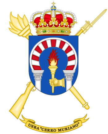 Coat of arms (crest) of the Base Services Unit Cerro Muriano, Spanish Army