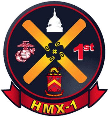 Coat of arms (crest) of the Marine Helicopter Squadron (HMX)-1 Marine One, USMC