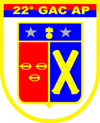 Coat of arms (crest) of the 22nd Selfpropelled Field Artillery Group, Brazilian Army