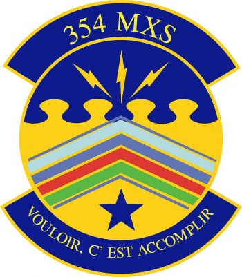 Coat of arms (crest) of the 354th Maintenance Squadron, US Air Force