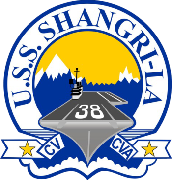 Coat of arms (crest) of the Aircraft Carrier USS Shangri-La (CVA-38)