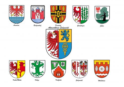 Arms in the Altmarkkreis Salzwedel District
