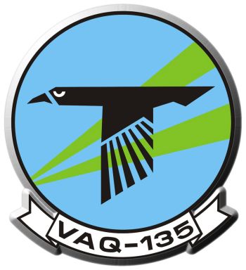 Coat of arms (crest) of the VAQ-135 Black Ravens, US Navy