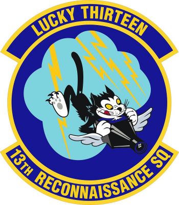 Coat of arms (crest) of the 13th Reconnaissance Squadron, US Air Force