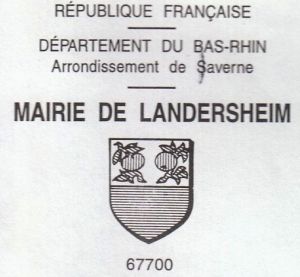 Blason de Landersheim/Coat of arms (crest) of {{PAGENAME