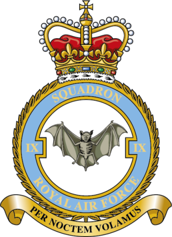 Coat of arms (crest) of No 9 Squadron, Royal Air Force