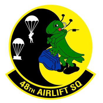 Coat of arms (crest) of the 48th Airlift Squadron, US Air Force