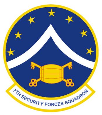 Coat of arms (crest) of the 7th Security Forces Squadron, US Air Force