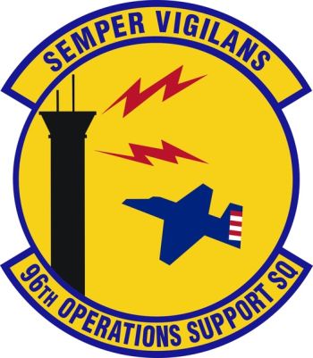 Coat of arms (crest) of the 96th Operations Support Squadron, US Air Force