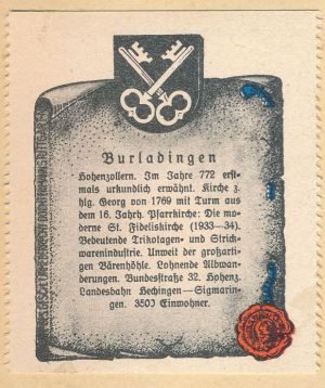 Wappen von Burladingen/Coat of arms (crest) of Burladingen