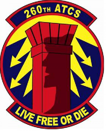 Coat of arms (crest) of the 260th Air Traffic Control Squadron, New Hampshire Air National Guard