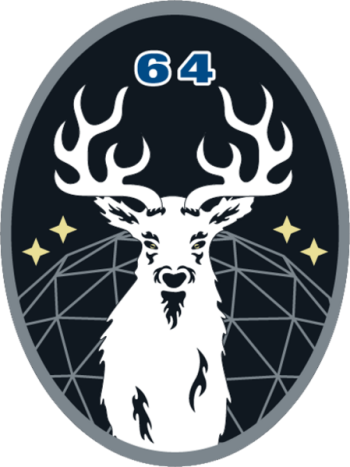 Coat of arms (crest) of the 64th Cyberspace Squadron, US Space Force