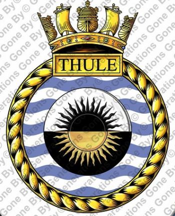 Coat of arms (crest) of the HMS Thule, Royal Navy