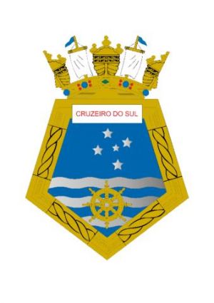 Coat of arms (crest) of the Hydro-oceanographic Ship Cruzeiro do Sul, Brazilian Navy