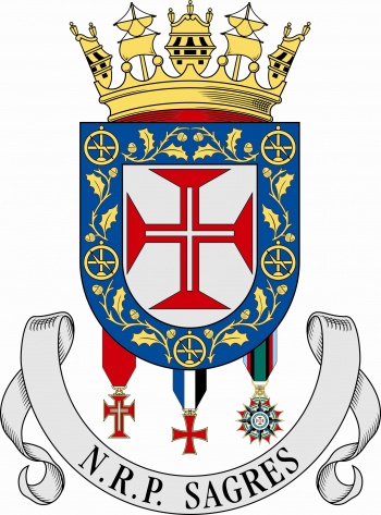 Coat of arms (crest) of the Sail Training Ship NRP Sagres, Portuguese Navy