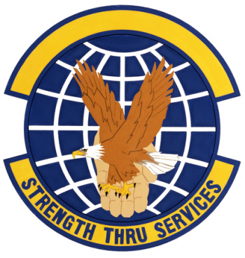Coat of arms (crest) of the 375th Services Squadron, US Air Force