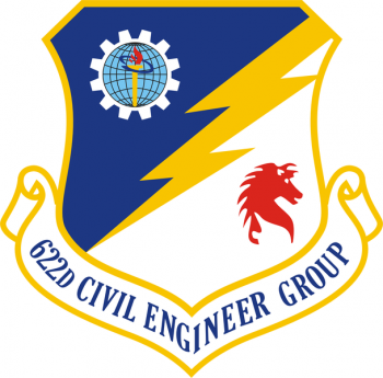 Coat of arms (crest) of the 622nd Civil Engineer Group, US Air Force