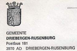 Wapen van Driebergen-Rijsenburg/Arms (crest) of Driebergen-Rijsenburg