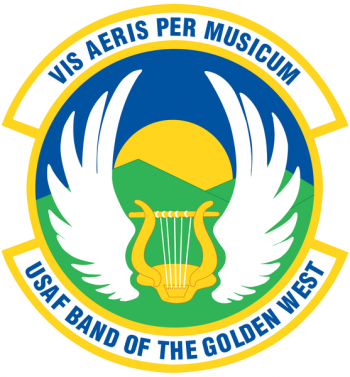 Coat of arms (crest) of the USAF Band of the Golden West, US Air Force