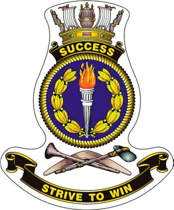 Coat of arms (crest) of the HMAS Success, Royal Australian Navy