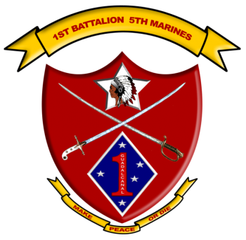 Coat of arms (crest) of the 1st Battalion, 5th Marines, USMC