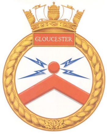 Coat of arms (crest) of the HMCS Gloucester, Royal Canadian Navy