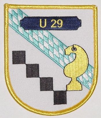 Coat of arms (crest) of the Submarine U-29, German Navy