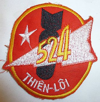 Coat of arms (crest) of the 524th Fighter Squadron, AFVN