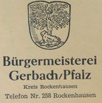 Wappen von Gerbach/Coat of arms (crest) of Gerbach
