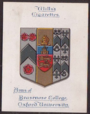 Coat of arms (crest) of Brasenose College (Oxford University)