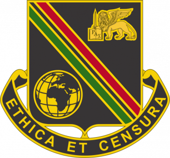 Coat of arms (crest) of 414th Support Brigade, US Army