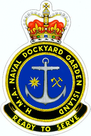 Coat of arms (crest) of the H.M.A. Dockyard Garden Island, Royal Australian Navy
