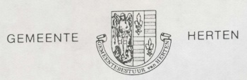 Wapen van Herten (Limburg)/Coat of arms (crest) of Herten (Limburg)