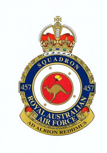 Coat of arms (crest) of the No 457 Squadron, Royal Australian Air Force