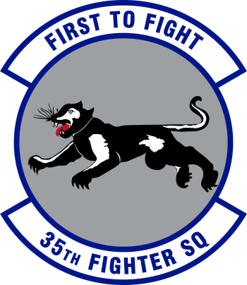 Coat of arms (crest) of the 35th Fighter Squadron, US Air Force