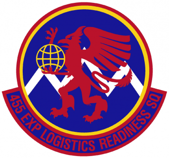 Coat of arms (crest) of the 455th Logistics Readiness Squadron, US Air Force